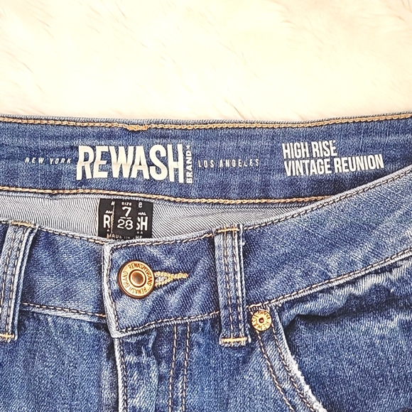 High Rise Denim Jeans by Rewind Vintage Reunion Size 7/28 - Picture 4 of 6
